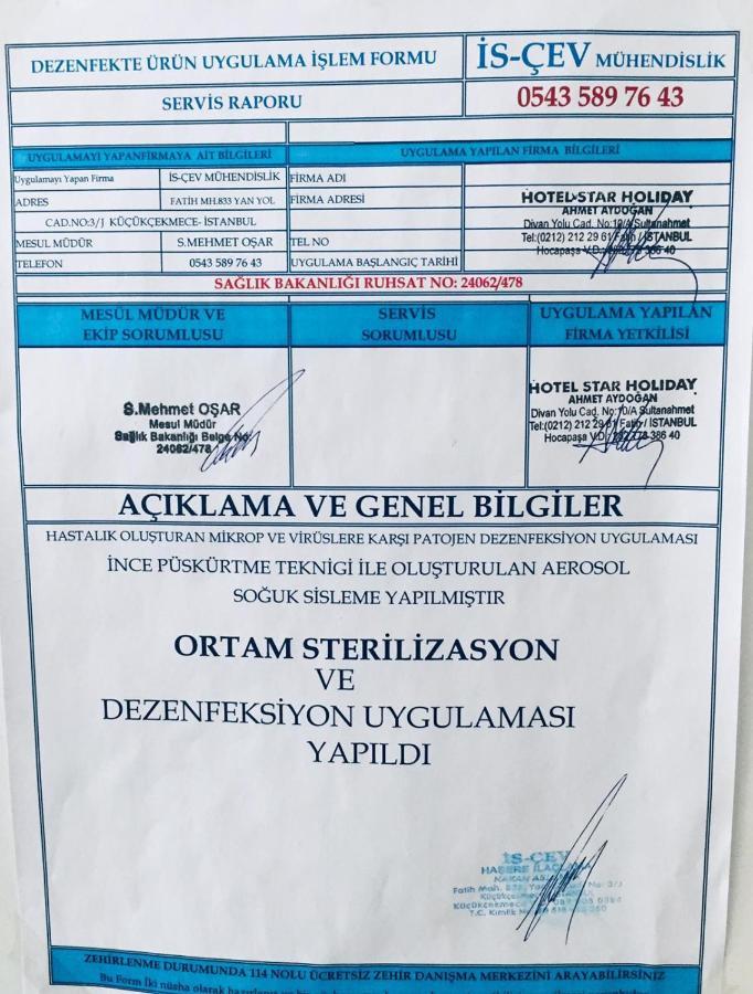 Star Holiday Hotel Istanbul Ngoại thất bức ảnh